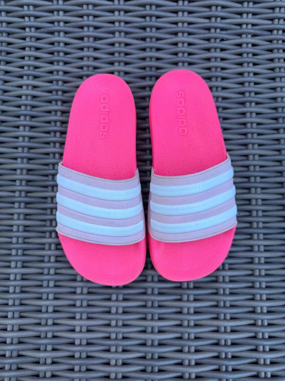 adidas Hot Pink Slides - Size 1